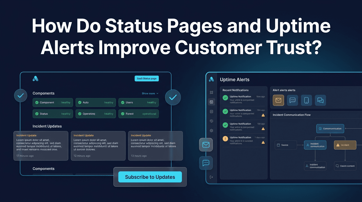 How Do Status Pages and Uptime Alerts Improve Customer Trust?