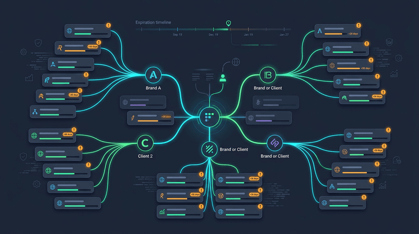How Do You Monitor Domain Expiration Across Multiple Brands or Clients?